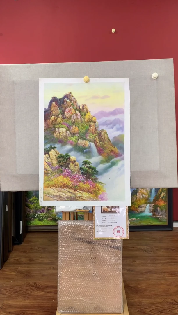 油画【40号】朝鲜原创手绘油画【功勋Ⅰ级画家丨孤品佳作】【顺丰包邮】