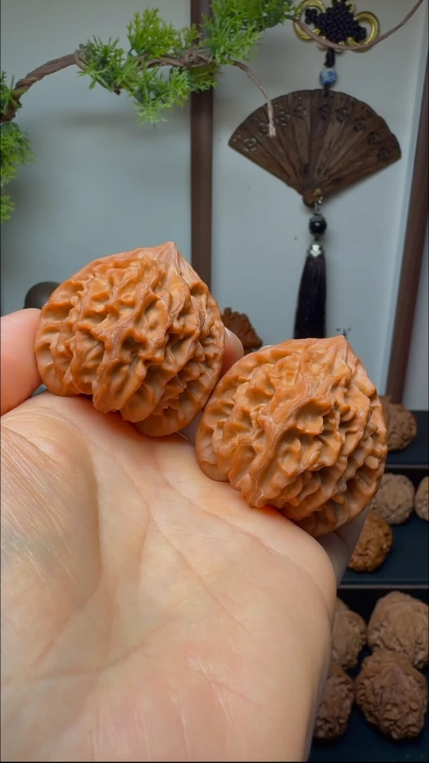 把件文玩核桃龙门涧货头 边42