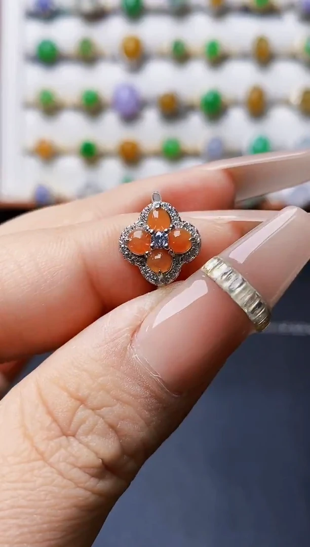 银S925镶嵌戒指翡翠2313