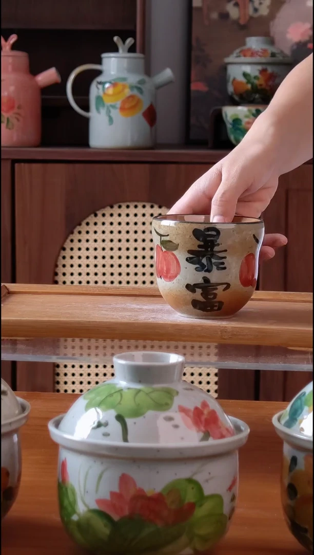 碟景德镇手绘釉下五彩餐具
