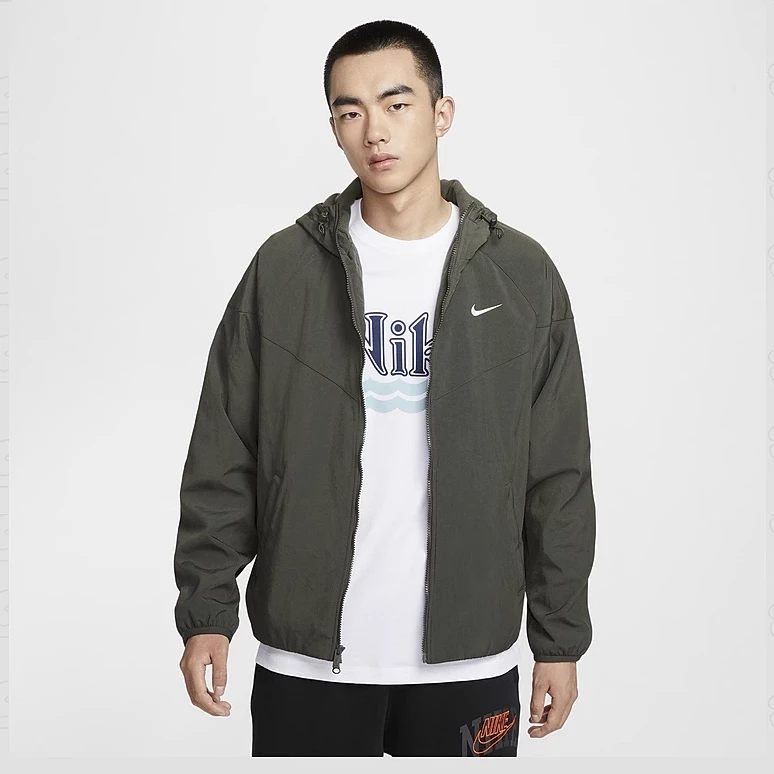 耐克/NIKE男子冬季款摇粒绒里料连帽夹克 HV1065007 #HB