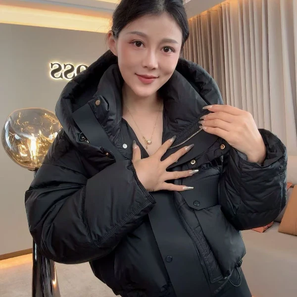 【耿老板6134#P】复古连帽小众设计师款高级感安心绒羽绒服