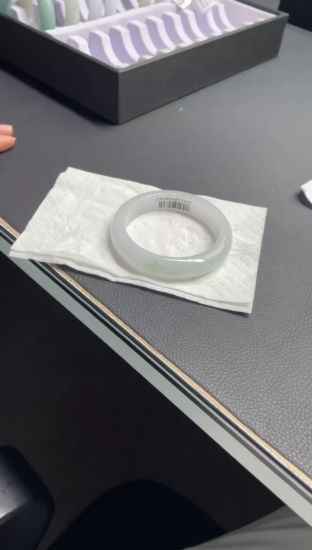 未镶嵌手镯翡翠45#天然缅甸A货翡翠手镯54-55圈口