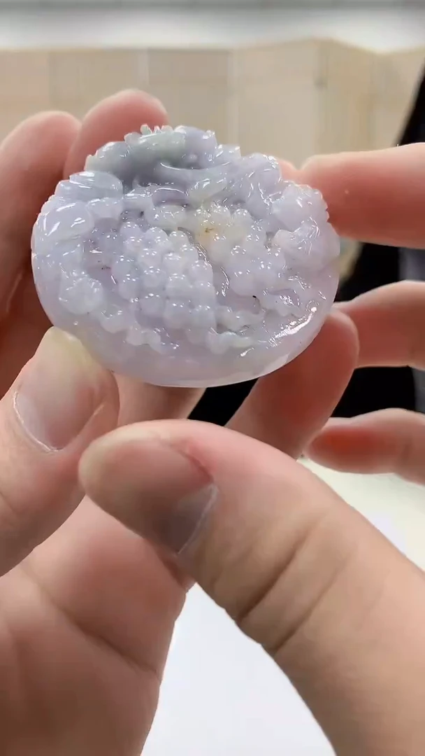 【闪购商品】定制翡翠未镶嵌4829bb-毛货挂件46