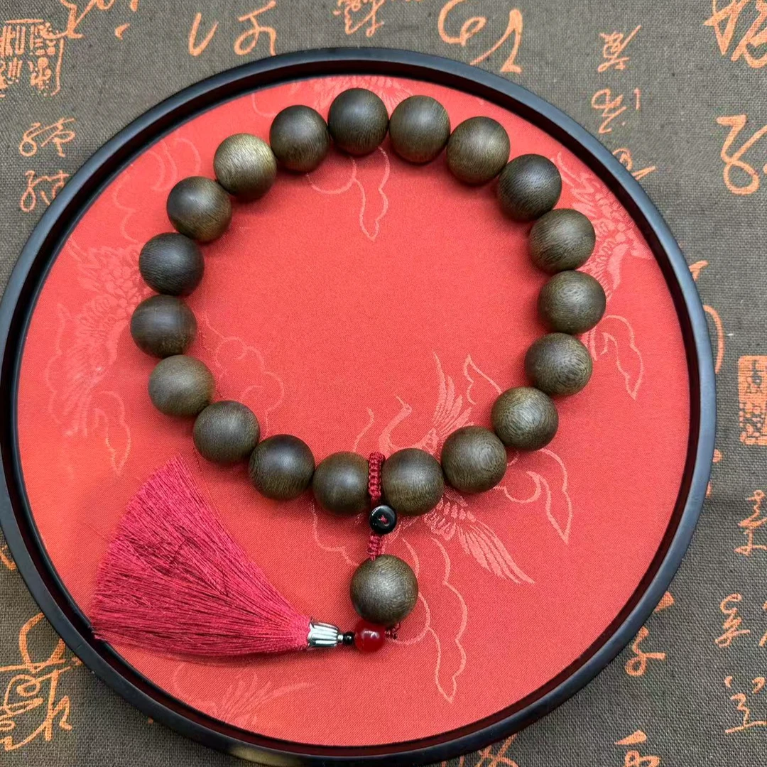 MY-DBA26  文莱黑棋沉香单圈手持手串（多样性发货）
