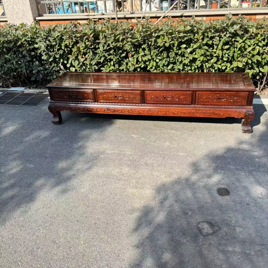 红木电视柜酸枝木4抽电视原木家具试听现代中式影视柜