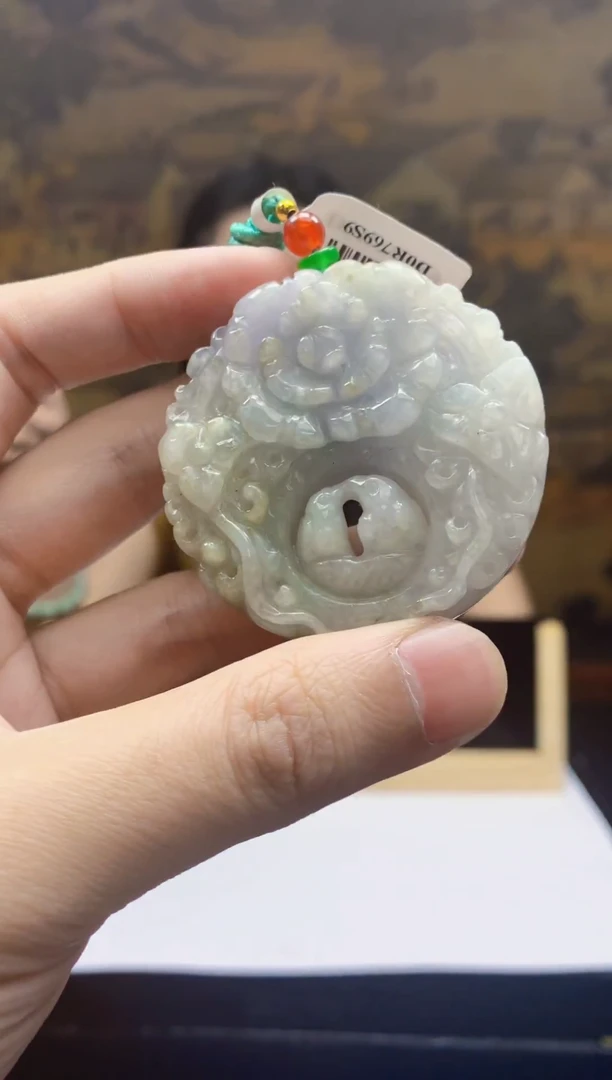 颈饰未镶嵌翡翠天然A货翡翠0904013