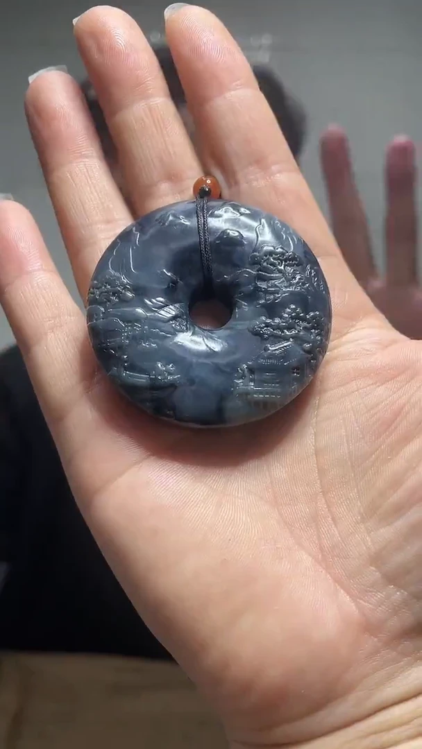 和田玉未镶嵌挂件1