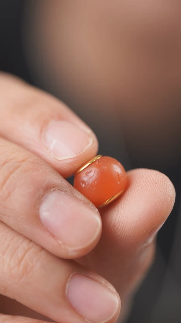 玛瑙/玉髓配珠未镶嵌红玉髓配珠