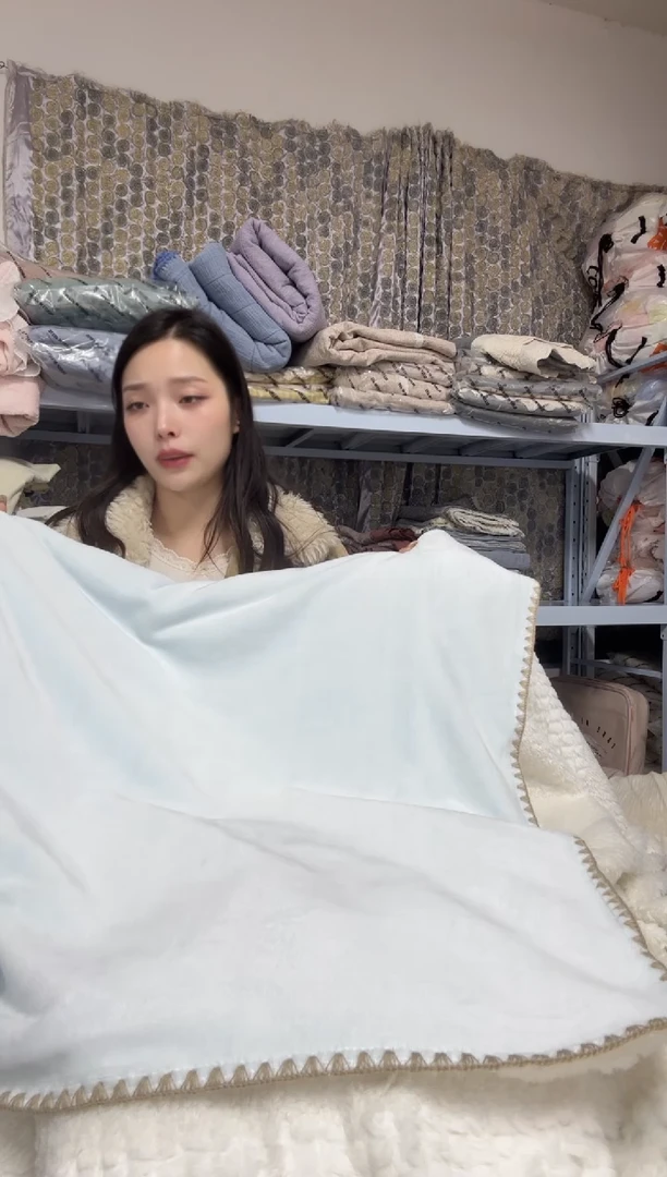 棉棉微瑕单被套盖毯