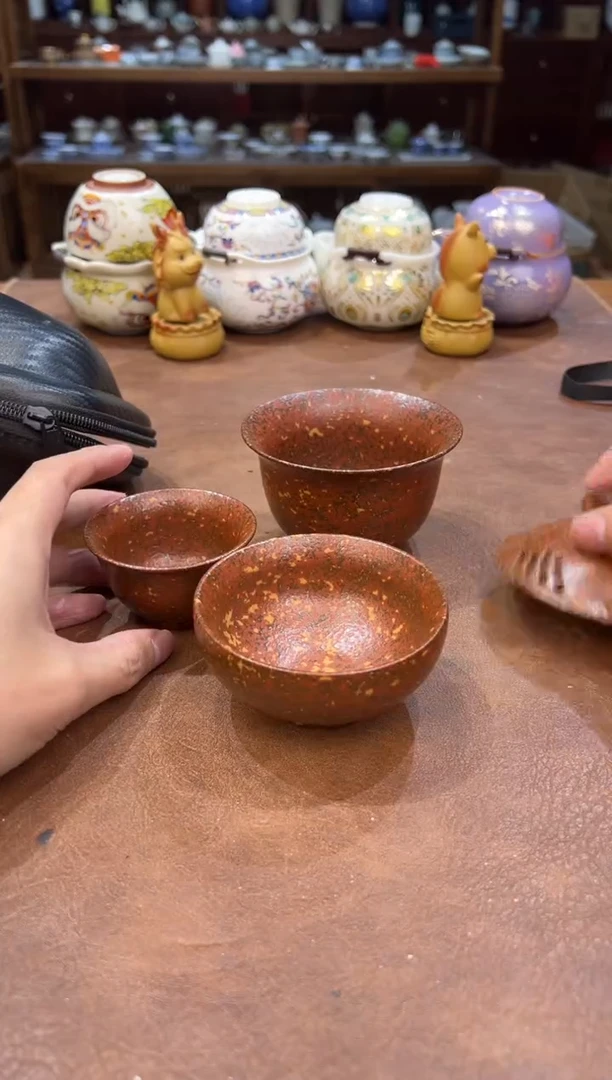 真的很便宜会开片的旅行茶具