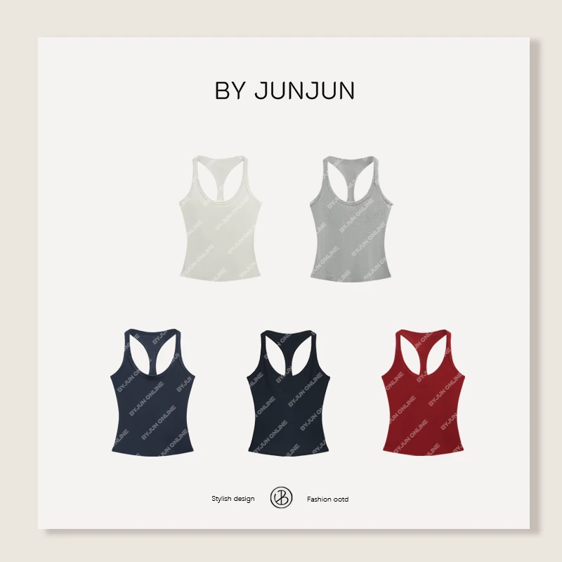 ByJunjun【卡戴珊】 定制高端新疆棉混纺工字背心