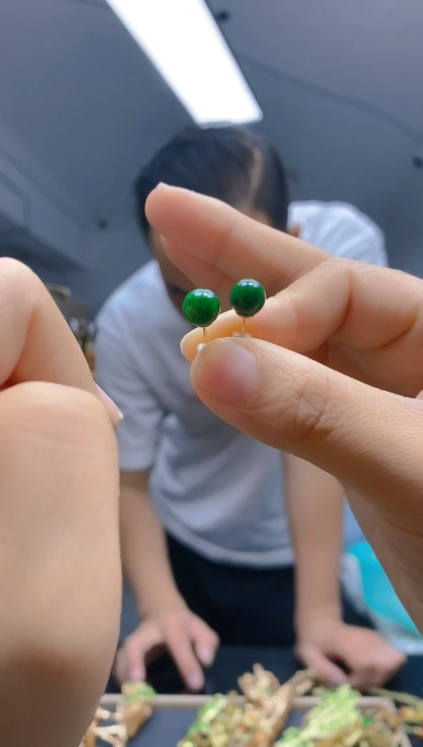 【闪购商品】翡翠耳饰合金0115翡翠耳钉