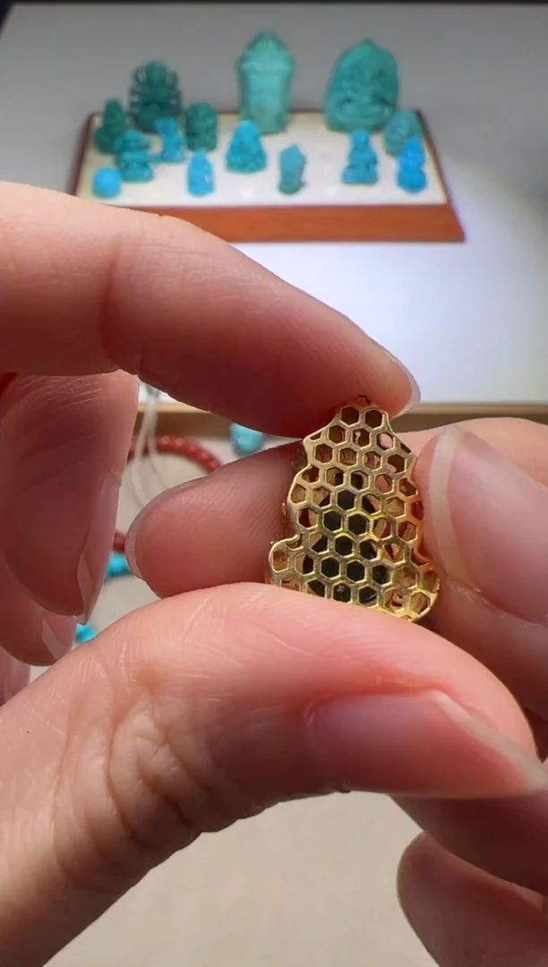 【闪购商品】和田玉（碧玉）配饰配饰18K金镶嵌配饰配饰