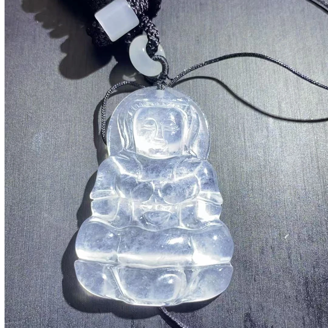 小白精选585精美白正装观音吊坠