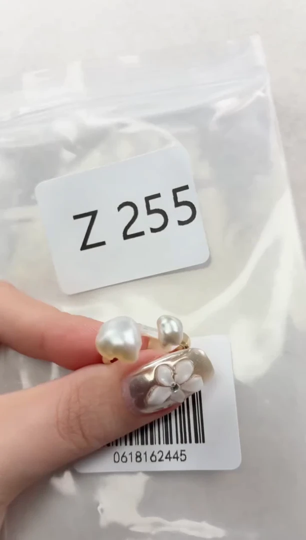 银S925镶嵌戒指海水珍珠Z255