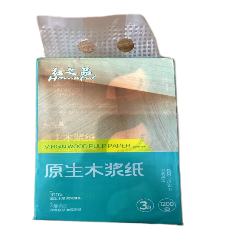 红之品抽取式纸面巾3连包