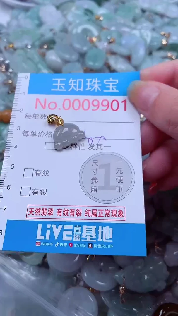 吊坠(不含链)未镶嵌翡翠9901