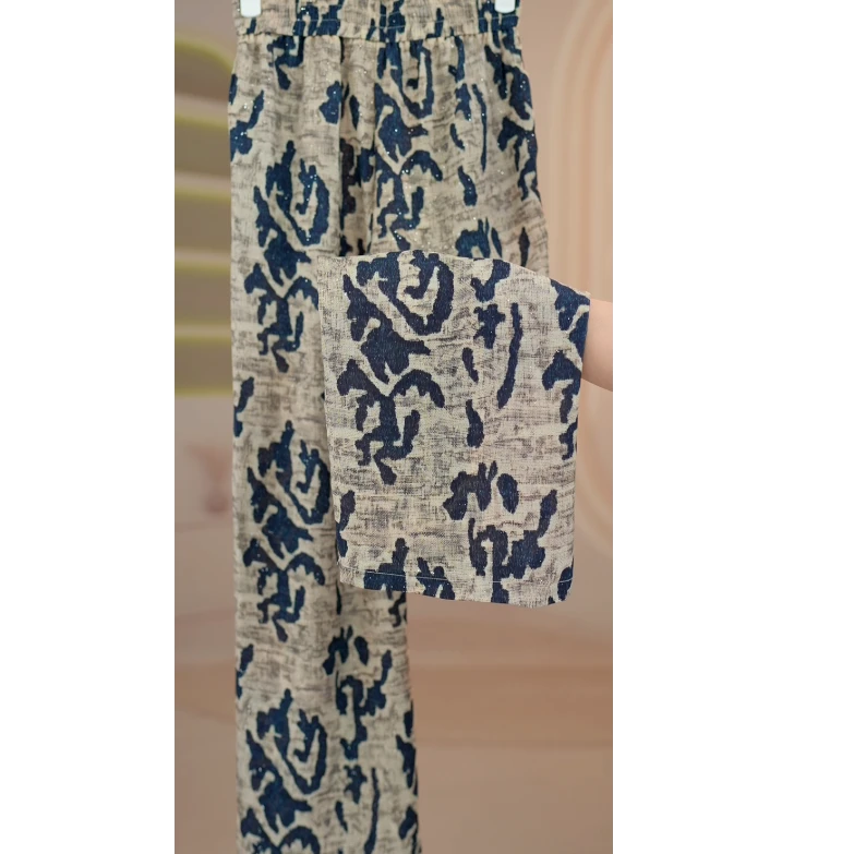 Y1216新款夏季薄款时尚休闲阔腿裤女09