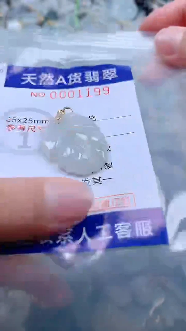 翡翠未镶嵌吊坠(不含链)1