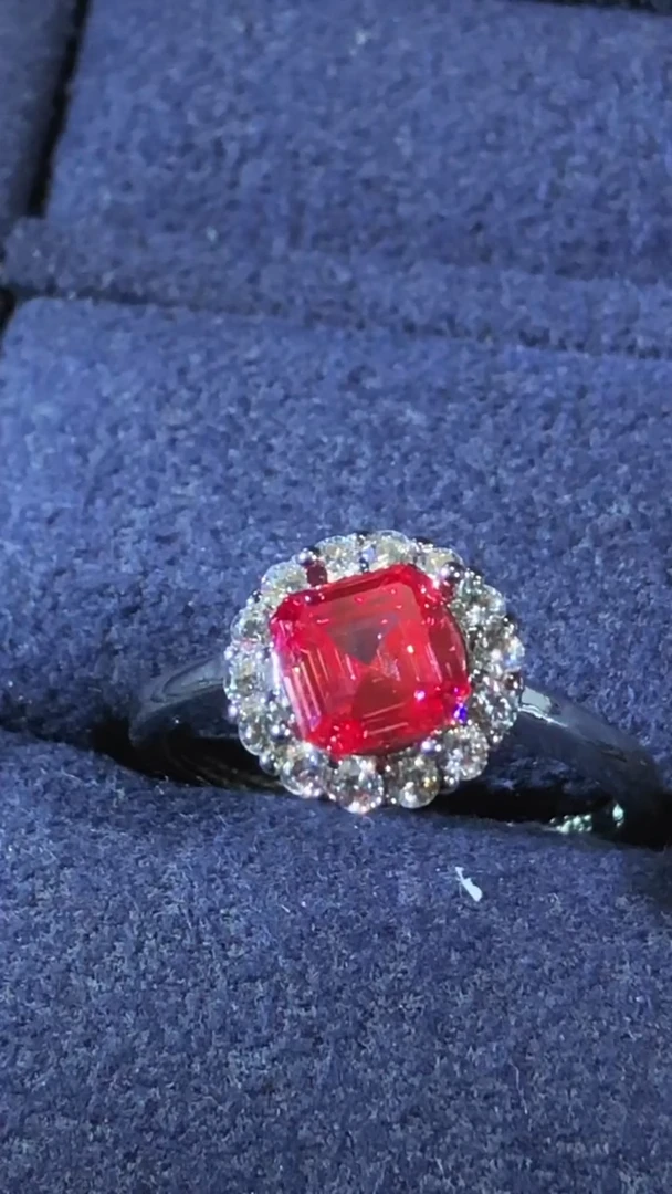 【闪购商品】合成钻石裸石未镶嵌培育红钻