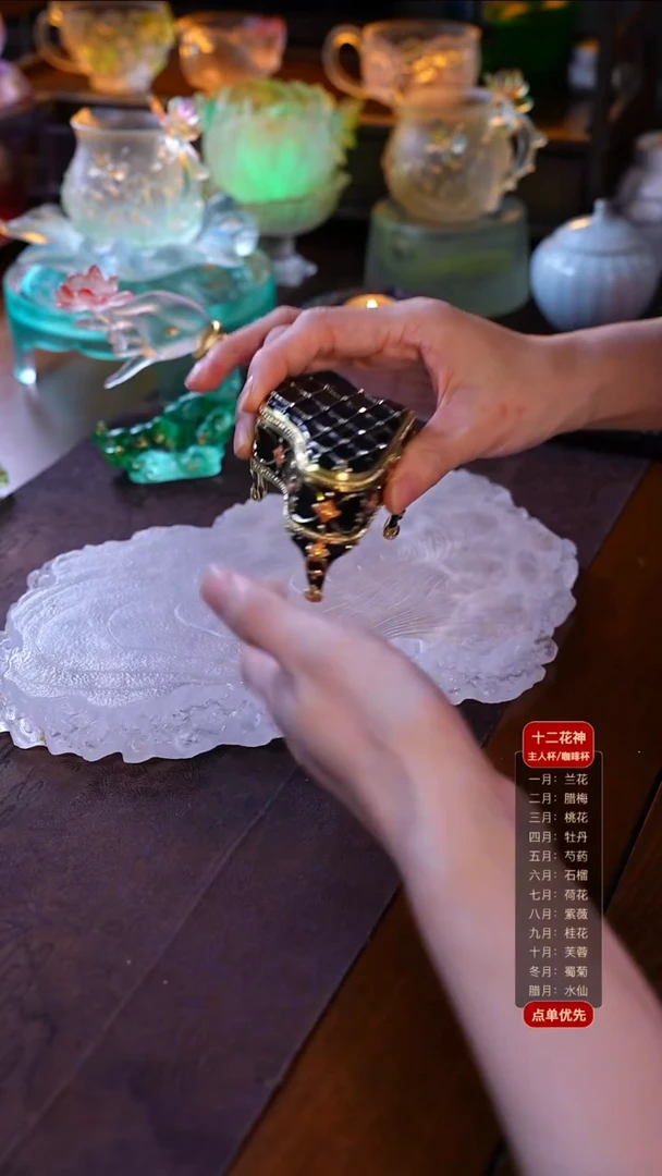 手工艺品琉璃黑色1钢琴珐琅