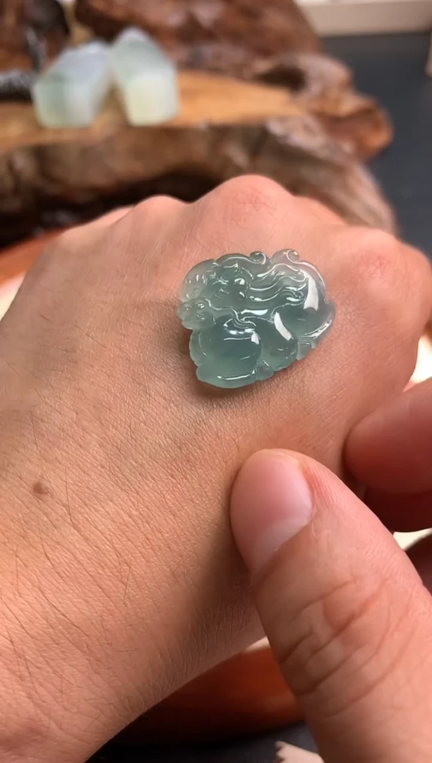 吊坠(不含链)未镶嵌翡翠翡翠饰品-187