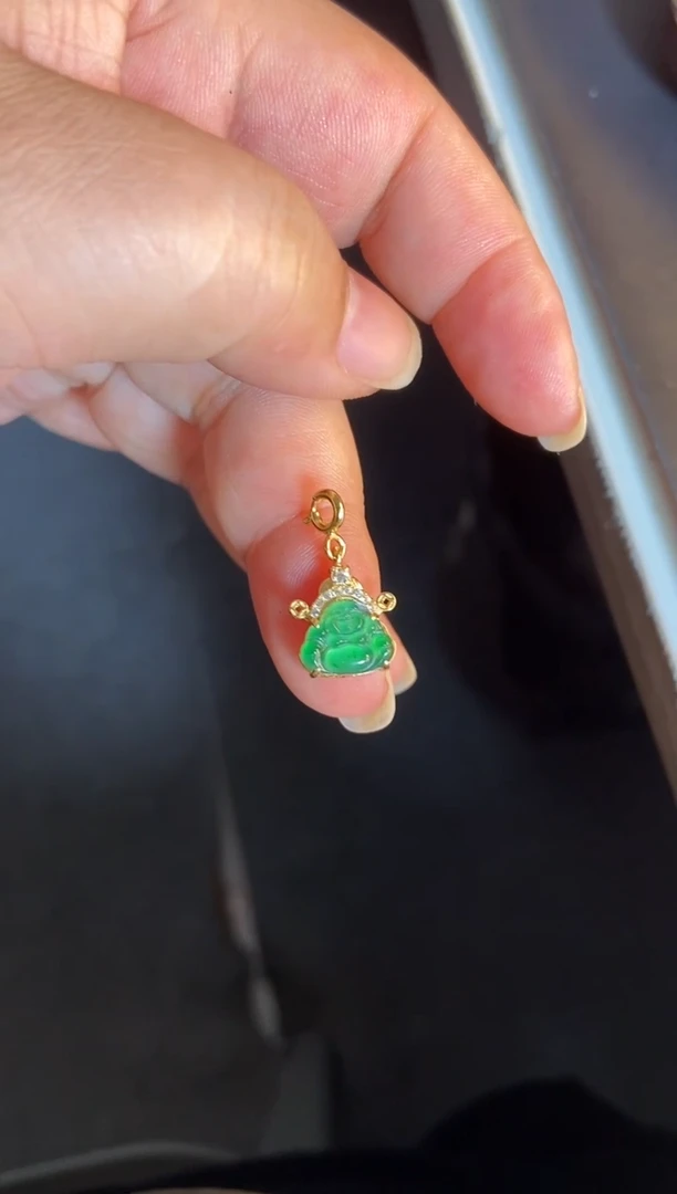吊坠(不含链)银S925镶嵌翡翠1