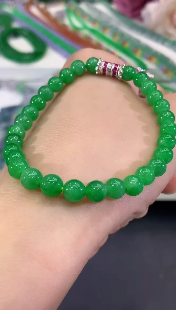 未镶嵌手串翡翠B166