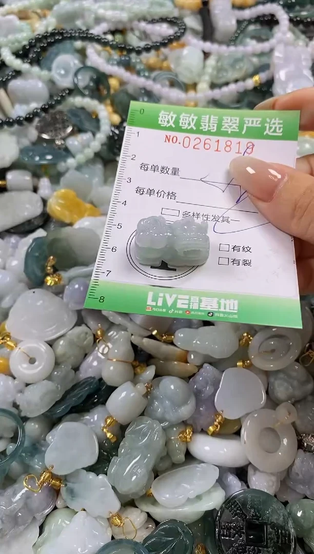 翡翠未镶嵌颈饰闪购0261819多样性发其一
