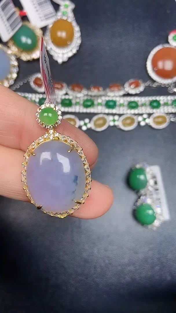 银S925镶嵌戒指翡翠3810