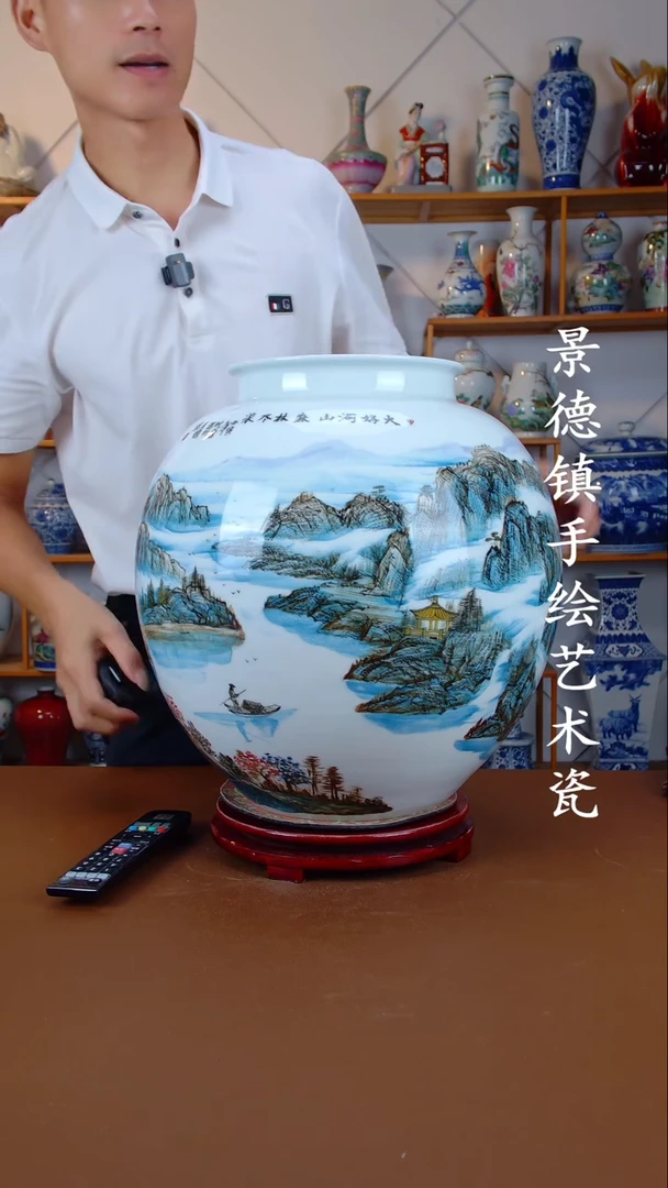 现代景德镇手工手绘陶瓷摆件58