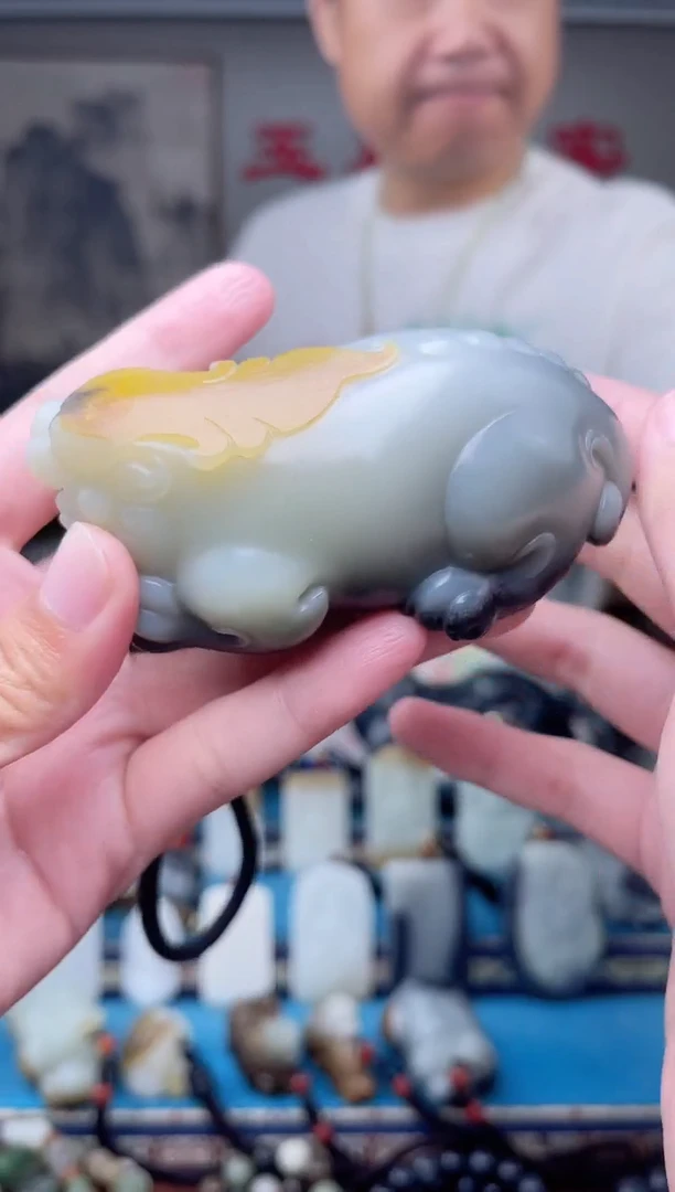 和田玉未镶嵌挂件1