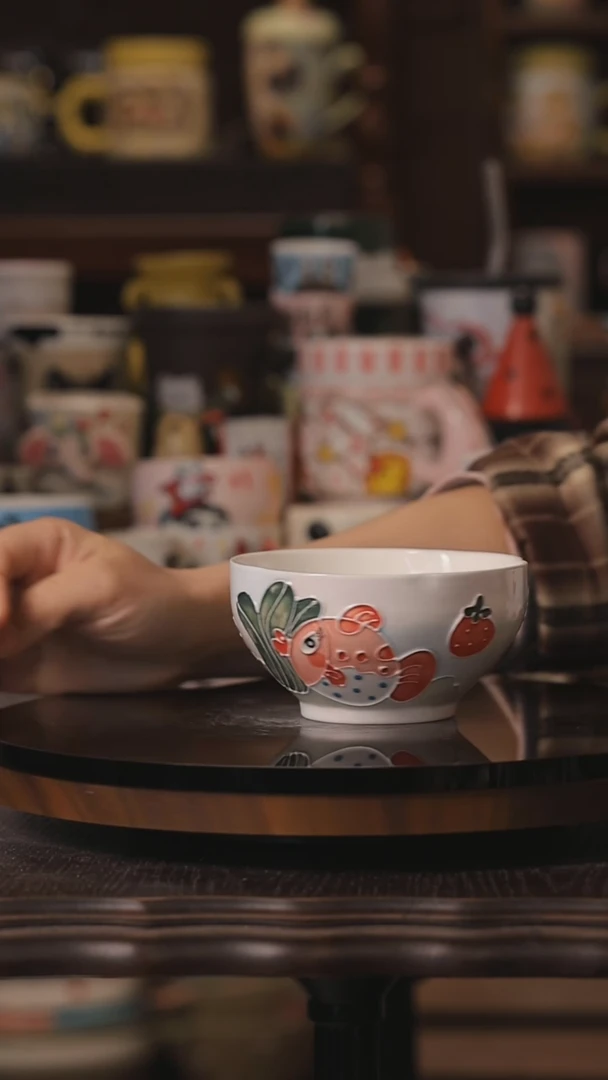 摆件景德镇釉下彩绘设计师款式陶瓷