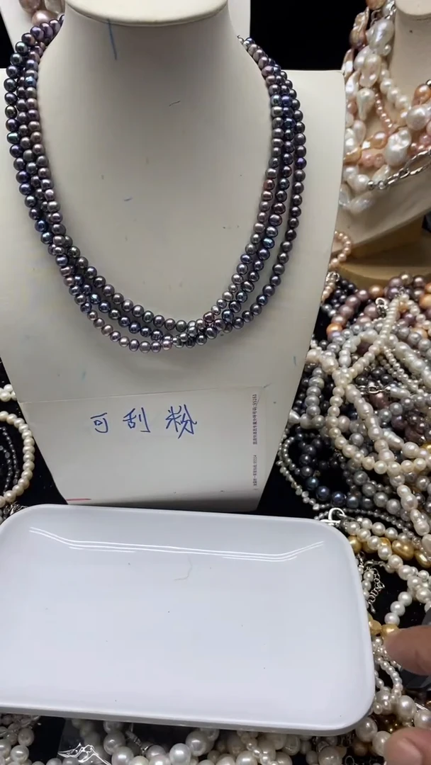 项链合金淡水珍珠1
