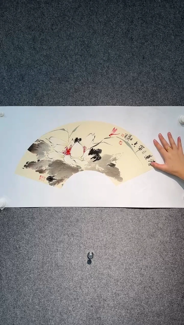 国画王洋洲老师扇面