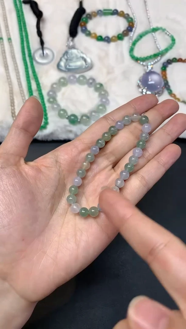 未镶嵌手串翡翠W728|980