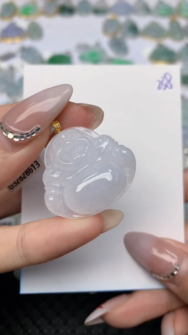 【闪购商品】翡翠颈饰18K金镶嵌天然翡翠a货