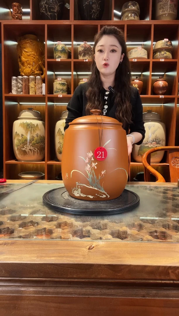 罐云南建水紫陶复烧缸@21