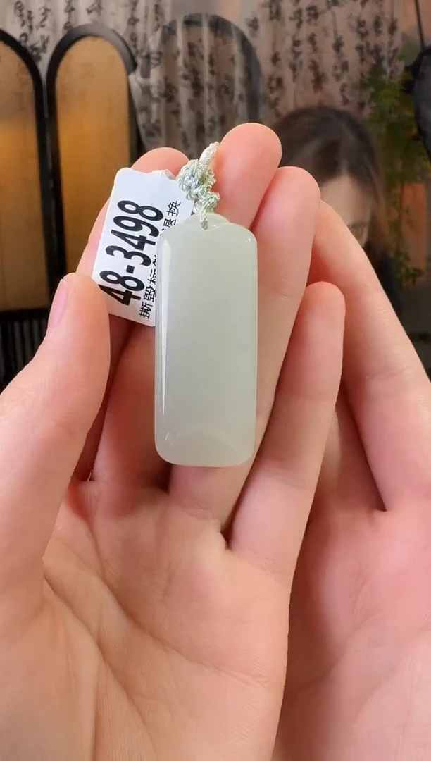 和田玉未镶嵌颈饰3498 带包容