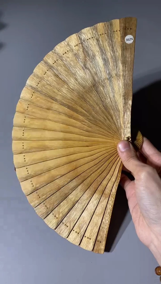 金丝楠382号18cm金丝楠木小叶桢楠扇子