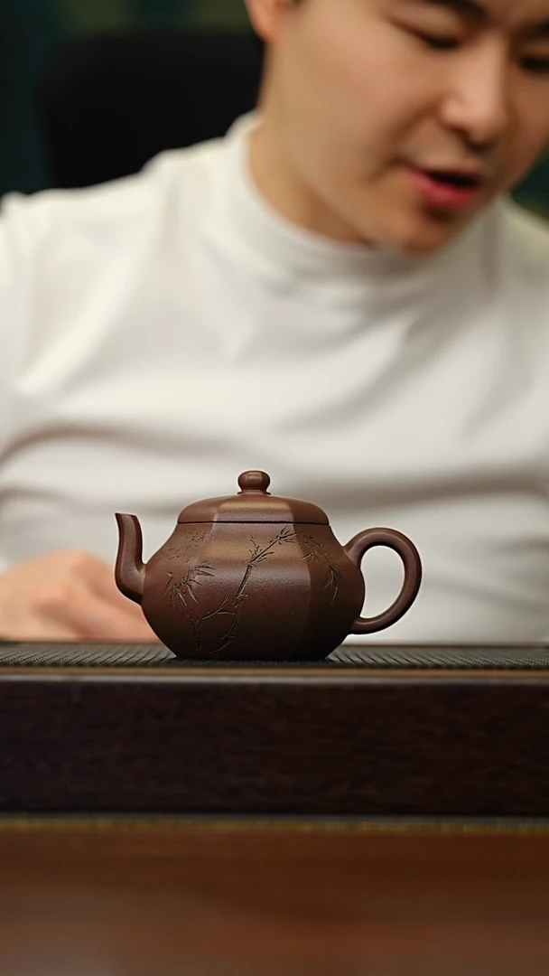 茶壶紫砂宜兴原矿 手工 紫砂壶容量200CC