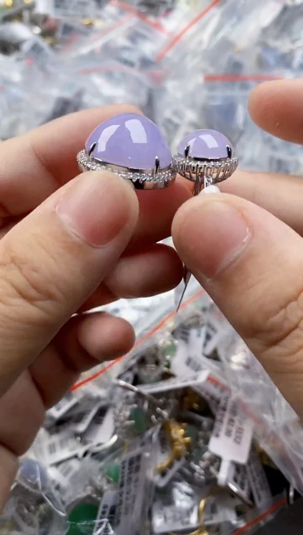 翡翠戒指银S925镶嵌111111   6