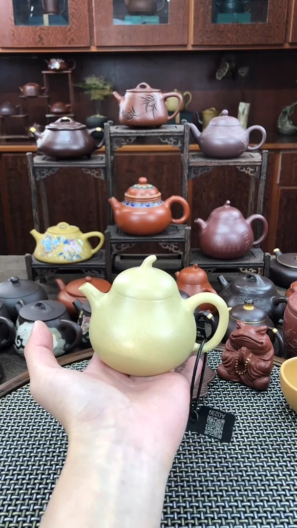茶壶紫砂本绿茄瓜150CC