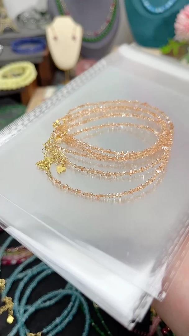 【闪购商品】钻石手链银S925镶嵌香槟色99