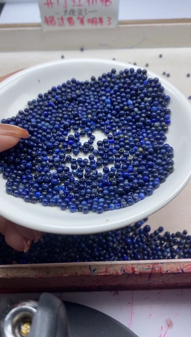 【闪购商品】玛瑙/玉髓颈饰未镶嵌w243青*金石3mm*100颗