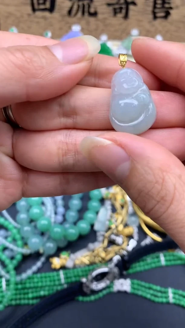 【闪购商品】翡翠颈饰18K金镶嵌115-中国好珍宝