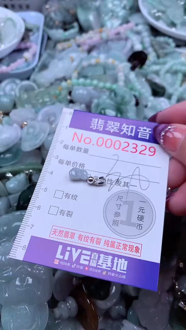 翡翠未镶嵌吊坠(不含链)2329