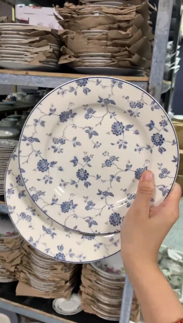 瓷陶瓷原单CC042餐具2个8寸