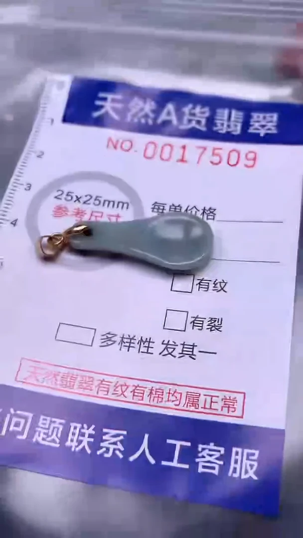 翡翠未镶嵌吊坠(不含链)1